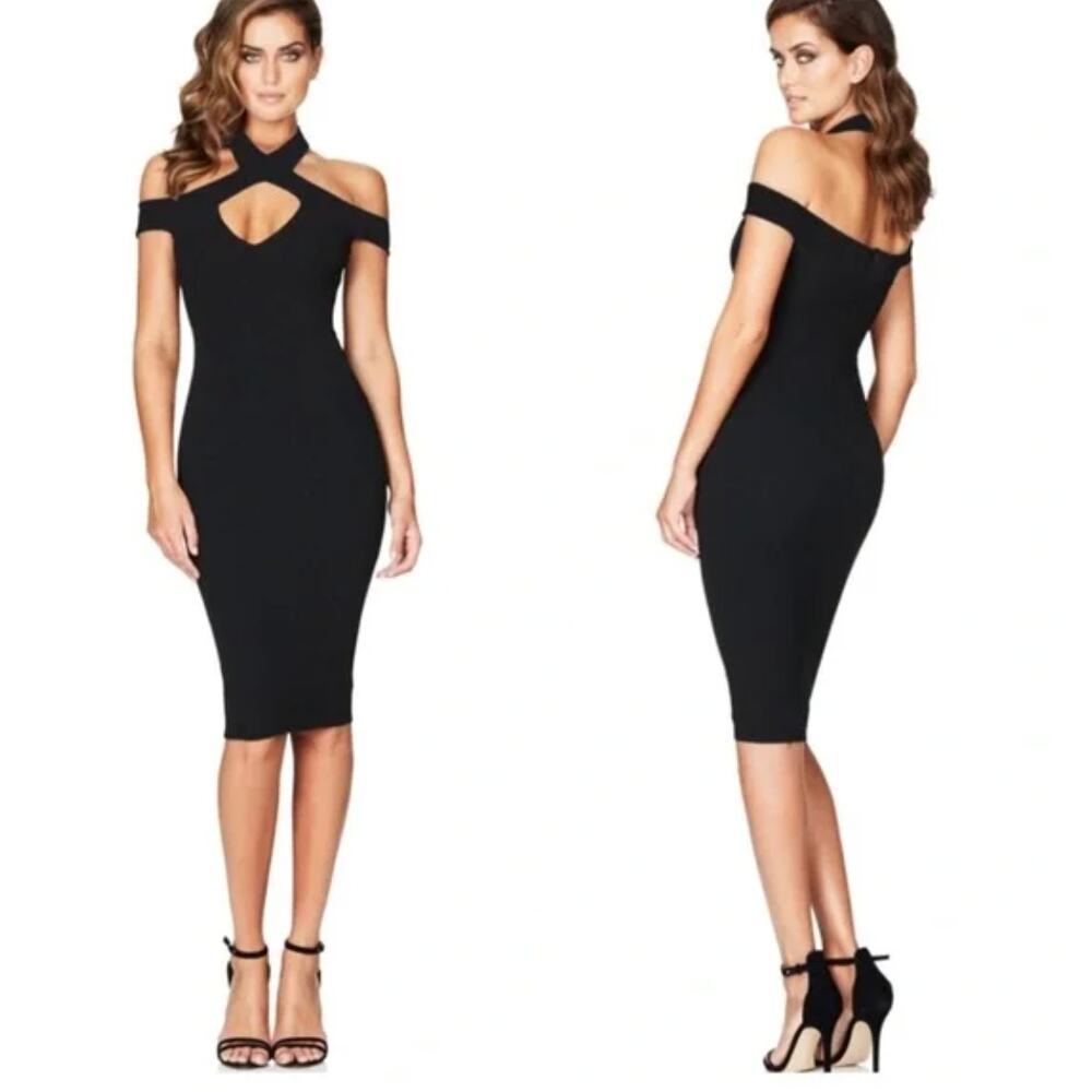 Nookie Hollywood Dress Extra Small Midi Black
